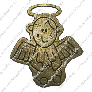 Zinc alloy Pendant, Fashion jewelry findings, Many colors for choice,Angel 45x39mm, Sold By PC