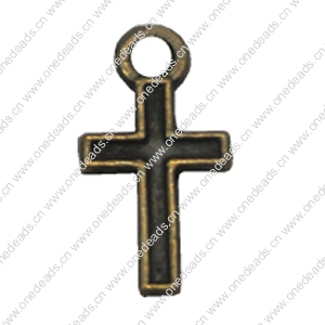 Zinc alloy Pendant, Fashion jewelry findings, Many colors for choice, Cross 16x8mm, Sold By Bag