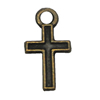Zinc alloy Pendant, Fashion jewelry findings, Many colors for choice, Cross 16x8mm, Sold By Bag
