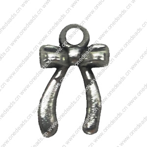 Zinc alloy Pendant, Fashion jewelry findings, Many colors for choice, Bowknot 13x7.5mm, Sold By Bag