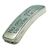 Slider, Zinc Alloy Bracelet Findinds, 38x12mm, Sold by PC

