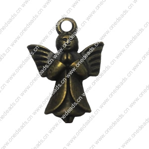 Zinc alloy Pendant, Fashion jewelry findings, Many colors for choice, Angel 19x14mm, Sold By Bag