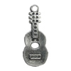 Zinc alloy Pendant, Fashion jewelry findings, Many colors for choice, Guitar 26x11mm, Sold By Bag
