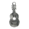 Zinc alloy Pendant, Fashion jewelry findings, Many colors for choice, Guitar 26x11mm, Sold By Bag
