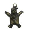 Zinc alloy Pendant, Fashion jewelry findings, Many colors for choice, People 23x17mm, Sold By Bag
