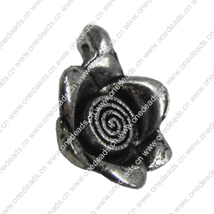 Zinc alloy Pendant, Fashion jewelry findings, Many colors for choice, Flower 14.5x10.5mm, Sold By Bag