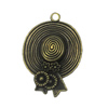 Zinc alloy Pendant, Fashion jewelry findings, Many colors for choice, Hat 49x39mm, Sold By Bag
