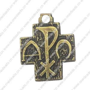 Zinc alloy Pendant, Fashion jewelry findings, Many colors for choice, Cross 20.5x16.5mm, Sold By Bag
