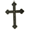 Zinc alloy Pendant, Fashion jewelry findings, Many colors for choice, Cross 8x56mm, Sold By Bag 