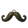 Zinc alloy Pendant, Fashion jewelry findings, Many colors for choice, Mustache 43x21mm, Sold By Bag
