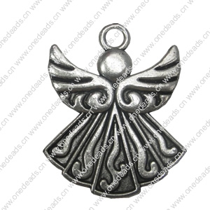 Zinc alloy Pendant, Fashion jewelry findings, Many colors for choice, Angel 40x31.5mm, Sold By Bag