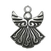 Zinc alloy Pendant, Fashion jewelry findings, Many colors for choice, Angel 40x31.5mm, Sold By Bag