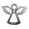 Zinc alloy Pendant, Fashion jewelry findings, Many colors for choice, Angel 22x28mm, Sold By Bag
