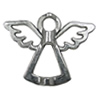 Zinc alloy Pendant, Fashion jewelry findings, Many colors for choice, Angel 22x28mm, Sold By Bag