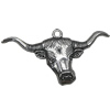 Zinc alloy Pendant, Fashion jewelry findings, Many colors for choice, Animal 31x61mm, Sold By Bag
