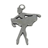 Zinc alloy Pendant, Fashion jewelry findings, Many colors for choice, People 22x14mm, Sold By Bag

