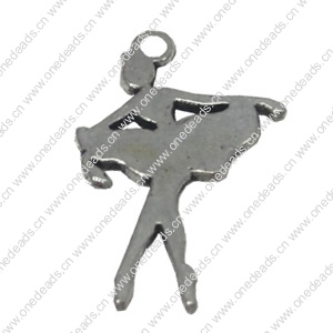 Zinc alloy Pendant, Fashion jewelry findings, Many colors for choice, People 22x14mm, Sold By Bag