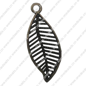 Zinc alloy Pendant, Fashion jewelry findings, Many colors for choice, Leaf 27x11mm, Sold By Bag