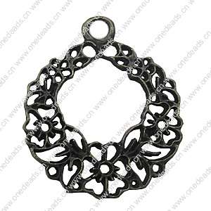 Zinc alloy Pendant, Fashion jewelry findings, Many colors for choice, Flower 29.5x24mm, Sold By Bag