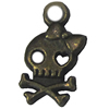 Zinc alloy Pendant, Fashion jewelry findings, Many colors for choice, Skeleton 16x9mm, Sold By Bag

