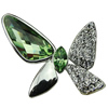 Crystal Zinc alloy Pendant, Fashion jewelry findings, Many colors for choice, Animal 26x37mm, Sold By PC
