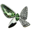 Crystal Zinc alloy Pendant, Fashion jewelry findings, Many colors for choice, Animal 26x37mm, Sold By PC