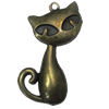 Zinc alloy Pendant, Fashion jewelry findings, Many colors for choice, Animal 37x23mm, Sold By Bag