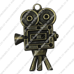 Zinc alloy Pendant, Fashion jewelry findings, Many colors for choice, 39x25mm, Sold By Bag 