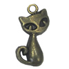 Zinc alloy Pendant, Fashion jewelry findings, Many colors for choice, Animal 17x8mm, Sold By Bag
