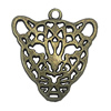 Zinc alloy Pendant, Fashion jewelry findings, Many colors for choice, Animal 28x26mm, Sold By Bag
