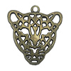 Zinc alloy Pendant, Fashion jewelry findings, Many colors for choice, Animal 28x26mm, Sold By Bag