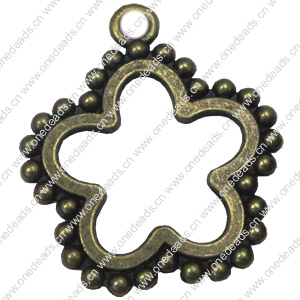 Zinc alloy Pendant, Fashion jewelry findings, Many colors for choice, Flower 25x21mm, Sold By Bag