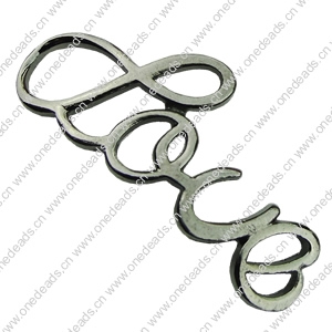 Connector. Fashion Zinc Alloy Jewelry Findings. Letter 18x42mm. Sold by PC