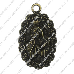 Zinc alloy Pendant, Fashion jewelry findings, Many colors for choice,Cameo 49.5x4mm, Sold By Bag