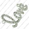 Crystal Zinc alloy Connector, Fashion jewelry findings, Many colors for choice, 20x28mm, Sold By PC

