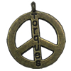 Zinc alloy Pendant, Fashion jewelry findings, Many colors for choice, Peace 23x20mm, Sold By Bag
