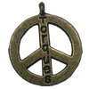 Zinc alloy Pendant, Fashion jewelry findings, Many colors for choice, Peace 23x20mm, Sold By Bag