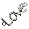 Connector. Fashion Zinc Alloy Jewelry Findings. letter 16x41mm. Sold by PC