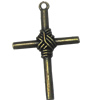 Zinc alloy Pendant, Fashion jewelry findings, Many colors for choice,Cross 49x32mm, Sold By Bag
