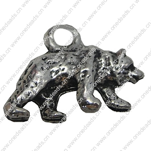 Zinc alloy Pendant, Fashion jewelry findings, Many colors for choice, Animal 11x16mm, Sold By Bag
