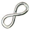 Connector. Fashion Zinc Alloy Jewelry Findings. "8" shape 27x11mm. Sold by PC
