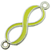 Zinc Alloy Enamel Connector, Fashion jewelry findings, Many colors for choice, "8" shape 33x10mm, Sold by PC
