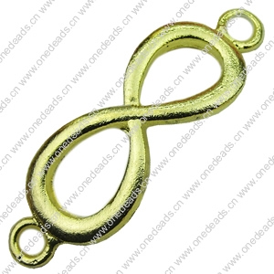 Connector. Fashion Zinc Alloy Jewelry Findings. "8" shape 11x33mm. Sold by PC