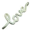 Connector. Fashion Zinc Alloy Jewelry Findings. letter 40x13mm. Sold by PC