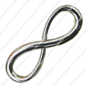 Connector. Fashion Zinc Alloy Jewelry Findings. "8" shape 27x11mm. Sold by PC