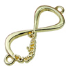 Connector. Fashion Zinc Alloy Jewelry Findings. "8" shape 37x14mm. Sold by PC
