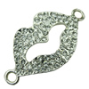 Crystal Zinc alloy Connector, Fashion jewelry findings, Many colors for choice, 39x20mm, Sold By PC
