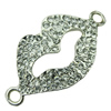 Crystal Zinc alloy Connector, Fashion jewelry findings, Many colors for choice, 39x20mm, Sold By PC