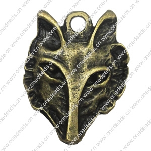 Zinc alloy Pendant, Fashion jewelry findings, Many colors for choice,Animal 32x24mm, Sold By Bag