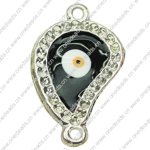 Crystal Zinc alloy Connector, Fashion jewelry findings, Many colors for choice, 36x10mm, Sold By PC